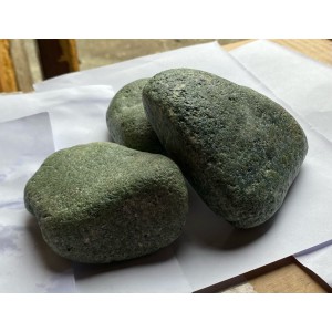 Жадеит шлифованный (галтованный), камень для электрокаменки